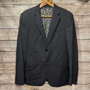 Lief Horsens Mens Black Suit Jacket size 36R